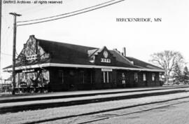 Great Northern Depot at Breckenridge, Minnesota, undated