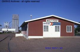 Great Northern Depot at Wolf Point, Montana, undated