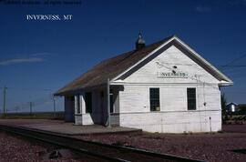 Great Northern Depot at Inverness, Montana, undated