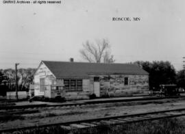 Great Northern Depot at Roscoe, Minnesota, undated