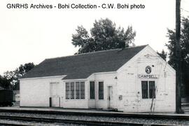 Great Northern Depot at Campbell, Minnesota, 1970