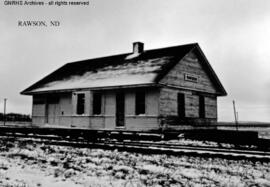 Great Northern Station Building at Rawson, North Dakota, undated