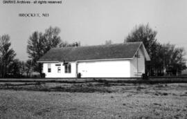 Great Northern Depot at Brocket, North Dakota, undated