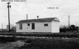 Great Northern Depot at Lorain, North Dakota, undated