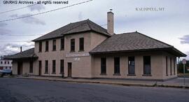 Great Northern Depot at Kalispell, Montana, undated