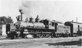 Great Northern Steam Locomotive 159 at Grand Forks, North Dakota, undated