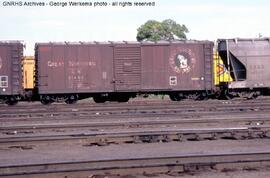 Great Northern Boxcar 21492 at Belen, New Mexico, 1980