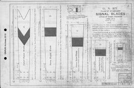 Great Northern Railway Standard Signal Plans; Blade - Signal (All Sizes), 1913