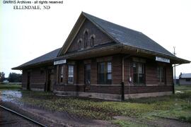 Great Northern Depot at Ellendale, North Dakota, undated