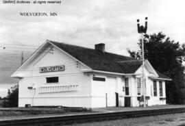 Great Northern Depot at Wolverton, Minnesota, undated