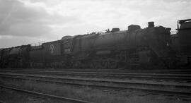 Great Northern Steam Locomotive 2112 at Superior, Wisconsin in 1956.