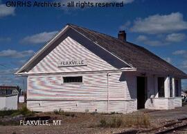 Great Northern Depot at Flaxville, Montana, undated