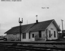 Great Northern Depot at Page, North Dakota, undated