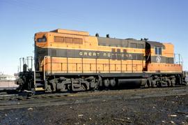 Great Northern Railway 910 at Fargo Junction, North Dakota in 1970.