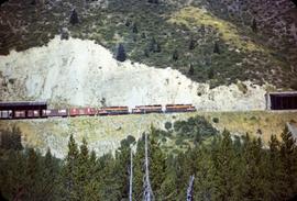 Great Northern Railway Train 78 in Marias Pass in 1969.