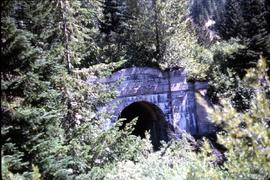 Great Northern Railway west portal of original Cascade tunnel, Stevens Pass, Washington