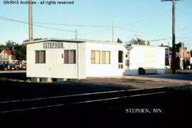 Great Northern Depot at Stephen, Minnesota, undated