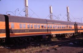 Great Northern Railway Passenger Car 940 at Spokane, Washington in 1969.