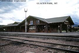 Great Northern Depot at Glacier Park, Montana, undated