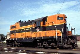 Great Northern Railway 637 at Willmar, Minnesota in 1969.