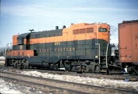 Great Northern Railway 653 at St Thomas, North Dakota in 1969.