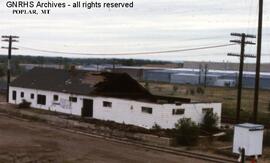 Great Northern Depot at Poplar, Montana, undated