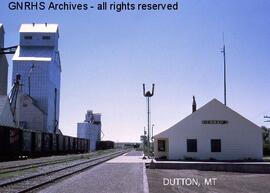 Great Northern Depot at Dutton, Montana, undated