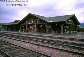 Great Northern Depot at Glacier Park, Montana, undated