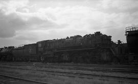 Great Northern Steam Locomotive 2008 at Superior, Wisconsin in 1956.