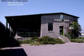 Great Northern freight house at Sioux City, Iowa, undated