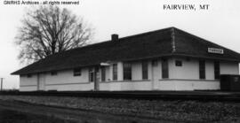 Great Northern Depot at Fairview, Montana, undated