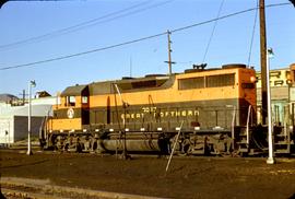 Great Northern Railway 3037 at Wenatchee, Washington in 1969.