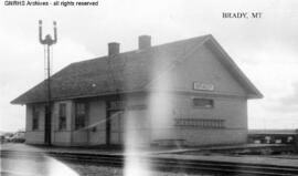 Great Northern Depot at Brady, Montana, undated