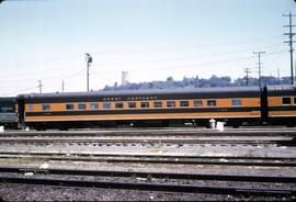 Great Northern Railway Passenger Car 1128, coach at Seattle, Washington.