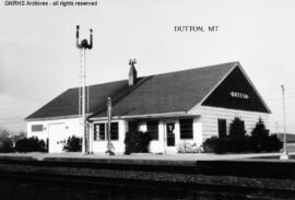 Great Northern Depot at Dutton, Montana, undated