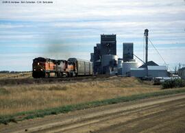 BNSF Diesel Locomotive at Hingham, Montana, 2004