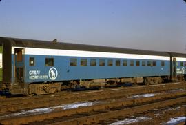 Great Northern Railway Passenger Car 1123 at Chicago, Illinois in 1972.
