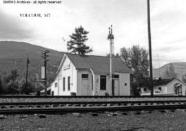 Great Northern Depot at Volcour, Montana, undated