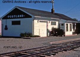 Great Northern Depot at Portland, North Dakota, undated