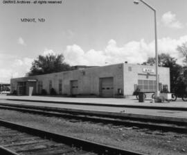 Great Northern Depot at Minot, North Dakota, undated