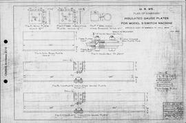 Great Northern Railway Standard Signal Plans; Insulated Gauge Plates for Model Number 5 Switch Ma...