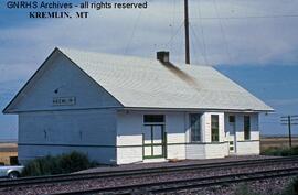 Great Northern Depot at Kremlin, Montana, undated