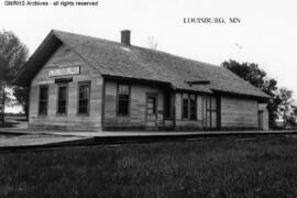 Great Northern Depot at Louisburg, Minnesota, undated