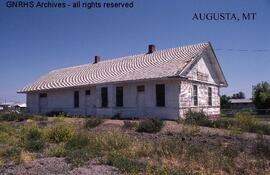 Great Northern Depot at Augusta, Montana, undated