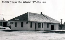 Great Northern Depot at Crosby, North Dakota, 1970