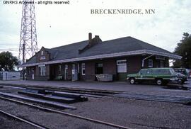 Great Northern Depot at Breckenridge, Minnesota, undated