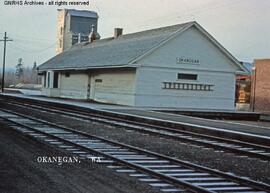 Great Northern Depot at Okanogan, Washington, undated