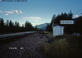 Great Northern Station Sign at Nyak, Montana, undated