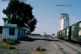 Great Northern Depot at Walhalla, North Dakota, undated