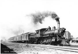 Great Northern Steam Locomotive 904 at Devils Lake, North Dakota, 1922